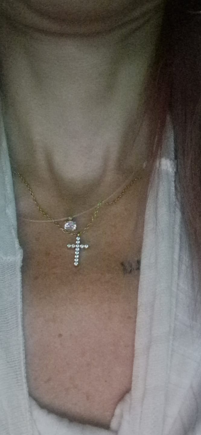 Customer photo review of Lantisor cu Cruciulita si pietricele