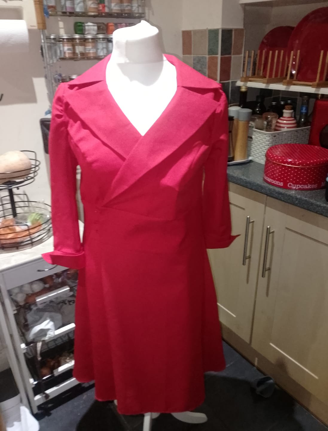 Customer photo review of Plain Polyester Suiting Fabric