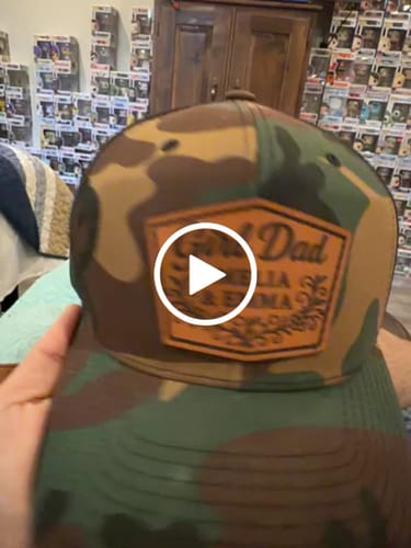 Customer video review of Premium Custom Leather Patch Hats (Wholesale)