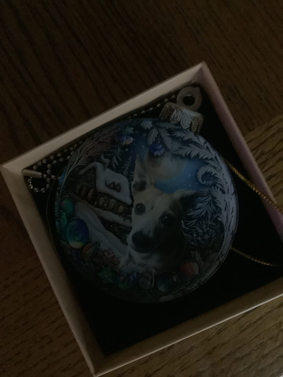 Customer photo review of Custom Photo Pets Make Our Lives Whole - Dog & Cat Personalized Ornament