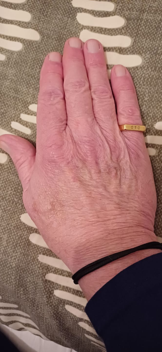 Customer photo review of Personalised Gold Signet Ring