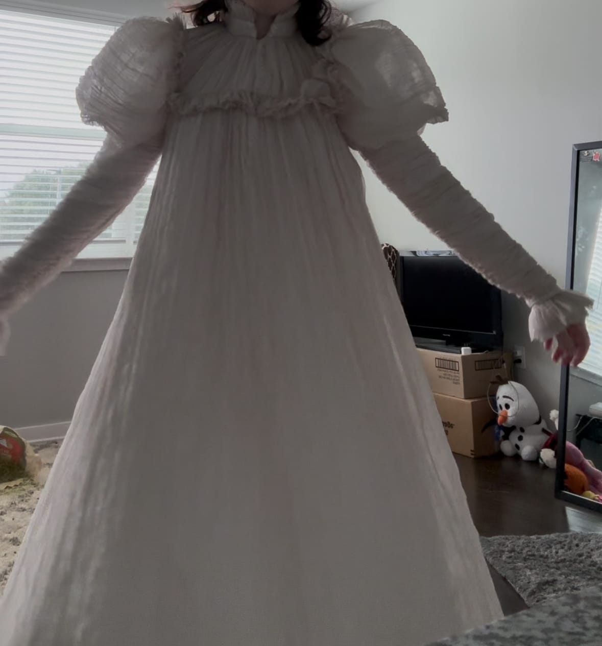 Customer photo review of CRIMSON PEAK™ Edith Victorian Gown in Ivory