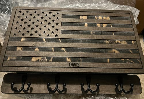 Customer photo review of PERSONALIZABLE FLAG MINI CLASSIC