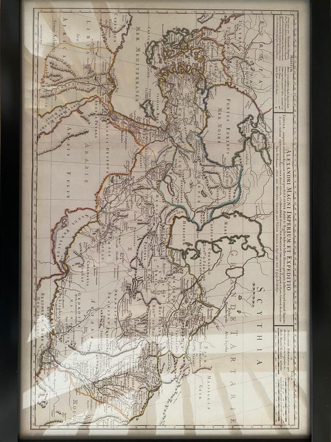 Customer photo review of Old Map of Alexander the Great's Empire, 1731 - 336-323 BC, Egypt, Turkey, Middle East, Persia, Afghanistan