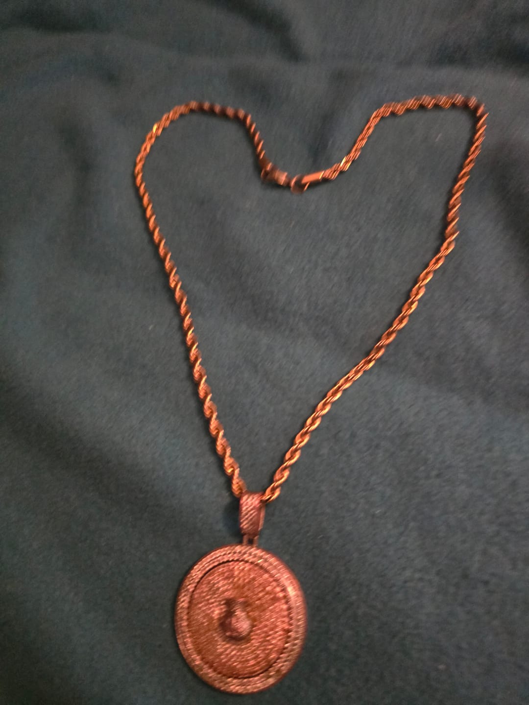 Customer photo review of Custom Brush Font Pendant