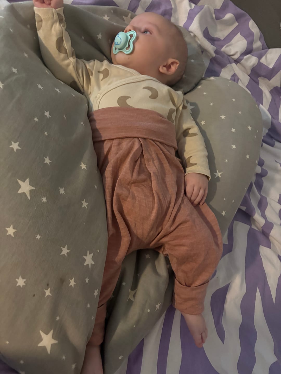 Customer photo review of Baby Mitwachshose Sommermerino