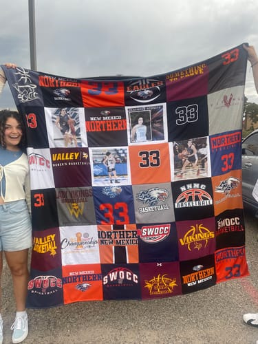 Customer photo review of Premium T Shirt Quilt
