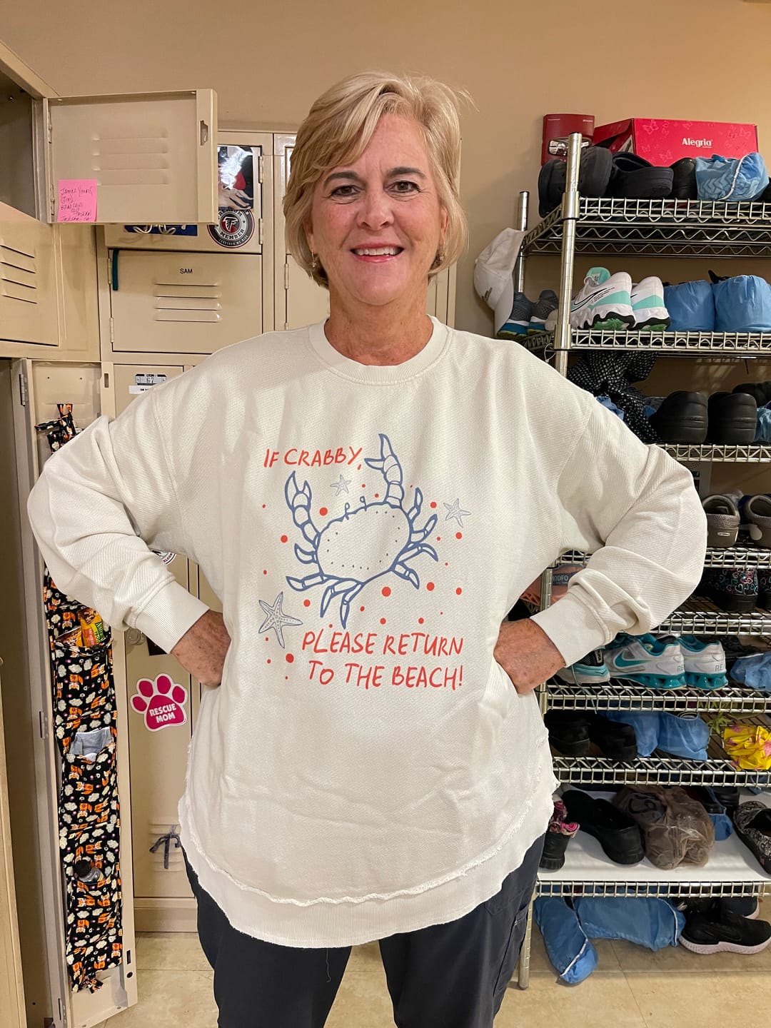 Customer photo review of If Crabby, Please Return To The Beach