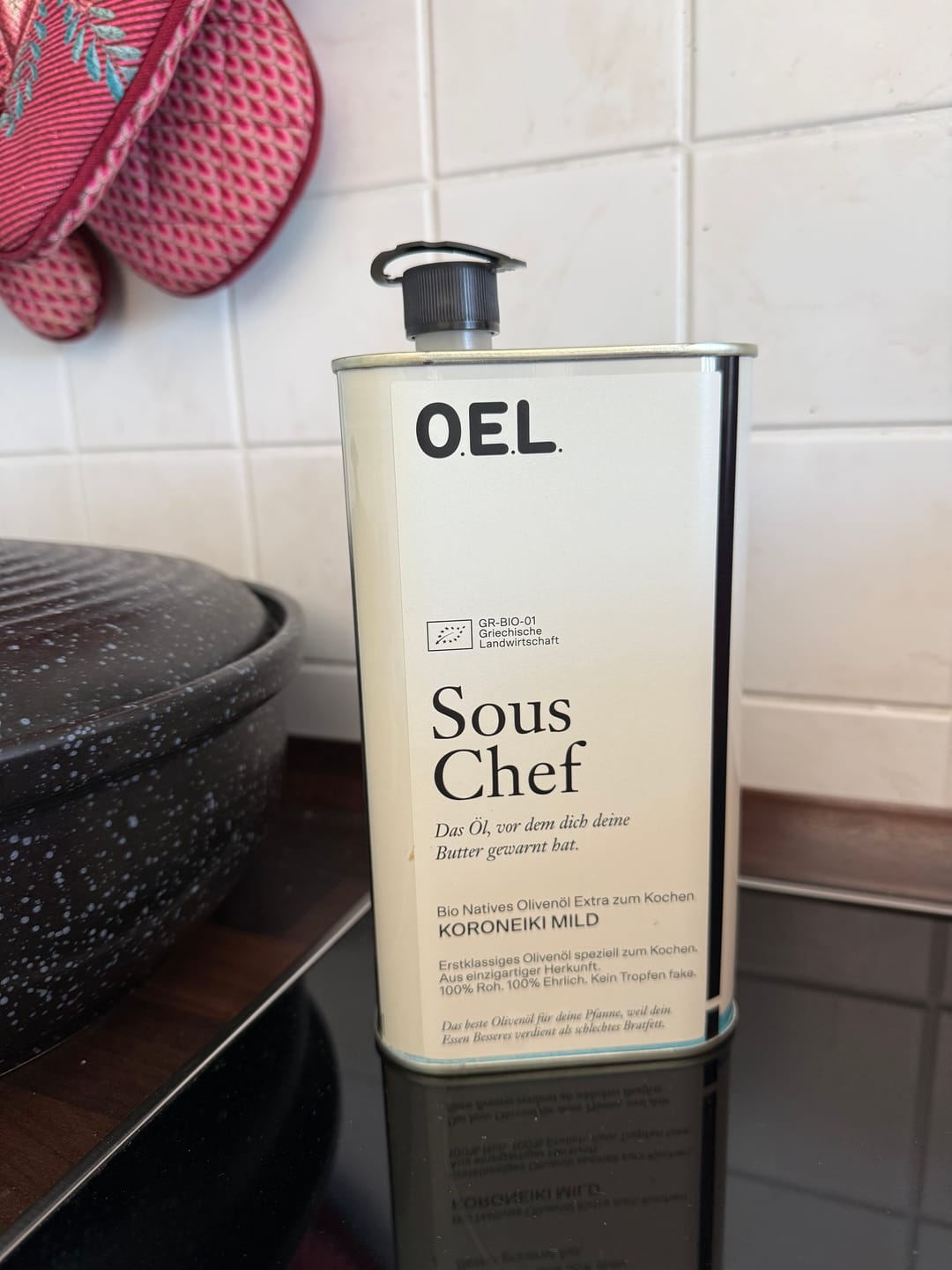 Customer photo review of Sous Chef 1 l - Bio Natives Olivenöl Extra zum Kochen