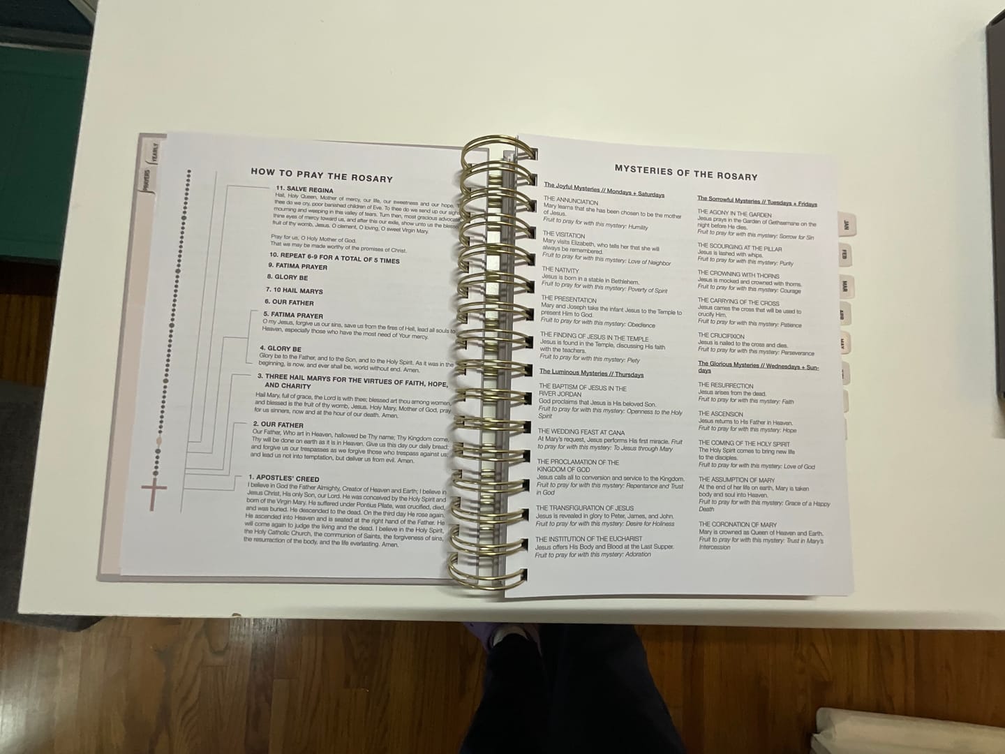 Customer photo review of *PRE-ORDER* 2026 Calendar Year Catholic Liturgical Planner // Mini Layout
