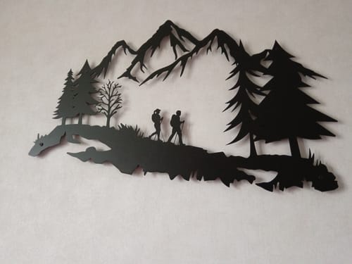 Customer photo review of Décoration Murale en Métal - Les Aventuriers de la Montagne (V.02)