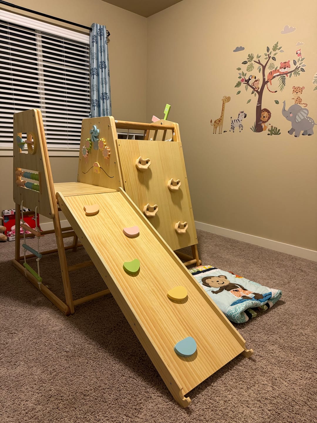 Customer photo review of Avenlur Cherry 5-in-1 Wooden Indoor Climber – Montessori Play Gym for Toddlers & Kids