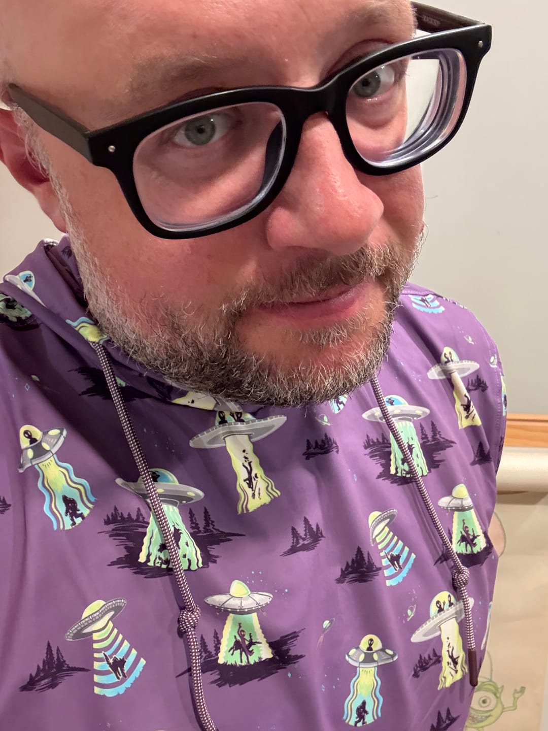 Customer photo review of Scream Me Up! – Performance Hoodie