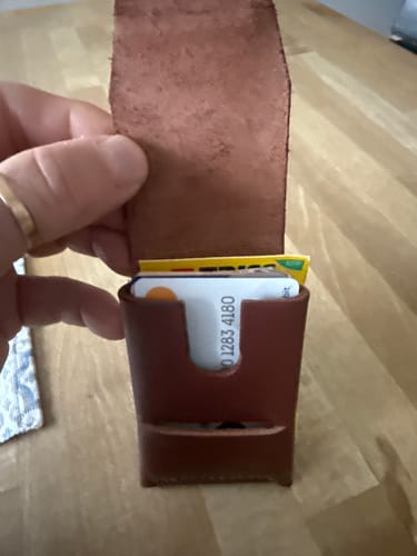 Customer photo review of Slimmad plånbok i äkta läder