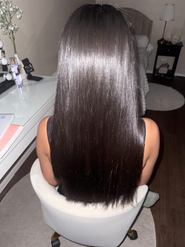 Customer photo review of Lissage Brésilien Kératine Cocoa Brasilis Step 2 - 1L