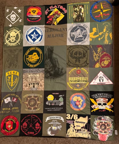 Customer photo review of Premium T Shirt Quilt