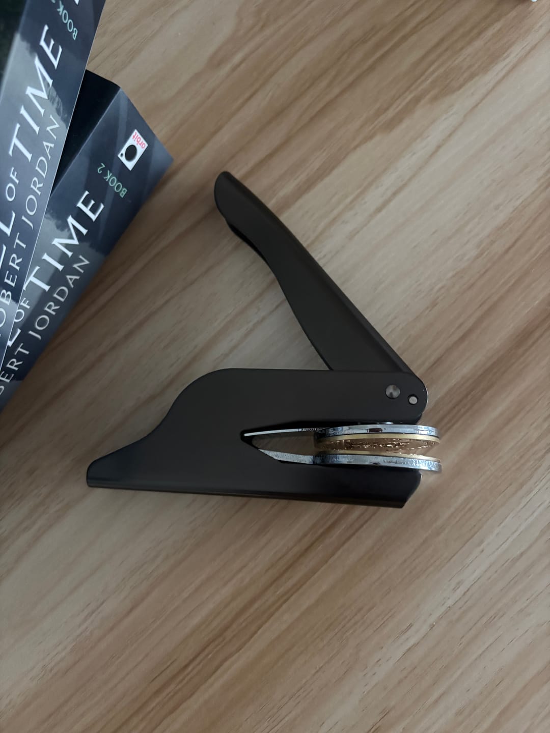 Customer photo review of Custom Book Embosser