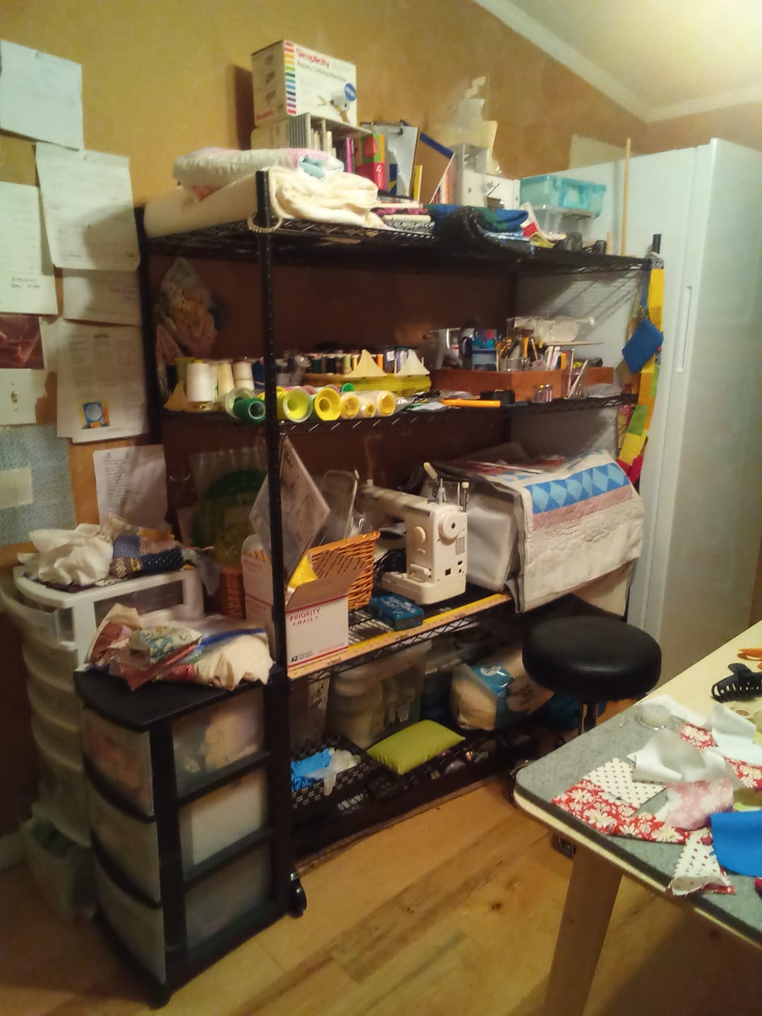 Customer photo review of Reibii 60" W x 24" D Wire Storage Shelves, Rolling heavy duty shelves, Adjustable Metal Shelves Load 2878 lbs,Storage Shelves for Garage Closet Pantry Basement