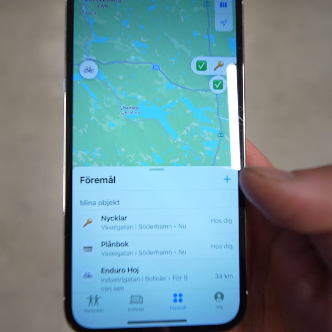 Customer photo review of SmartTag™ - Skydda det som betyder mest – fyrhjuling, motorcykeln eller väskan