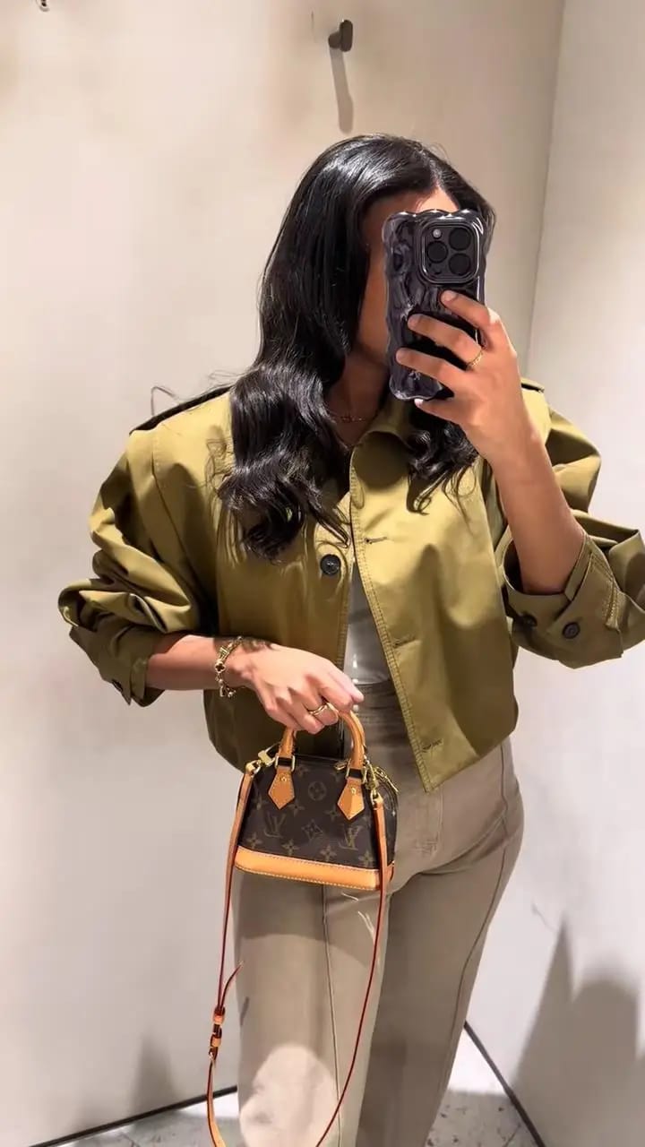 Customer photo review of Abigail Pleated Collar Jacket