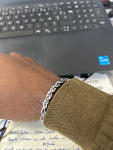 Customer photo review of CLEAN ROPE BRACELET. - 6MM