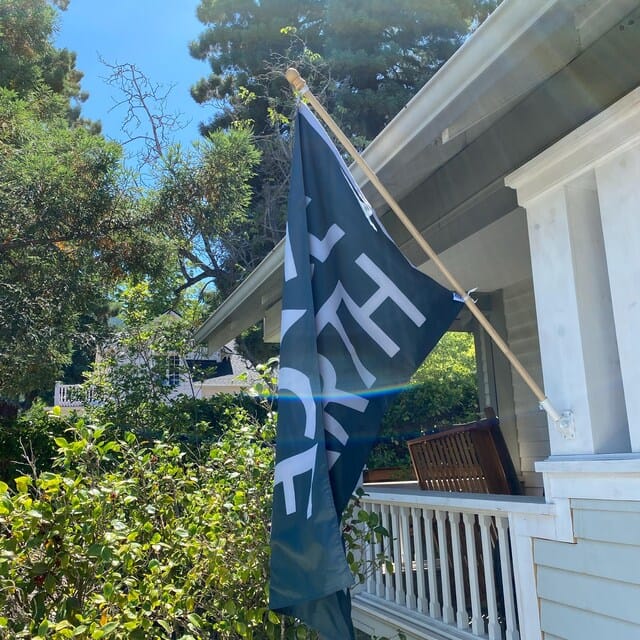 Customer photo review of Peace On Earth Flag
