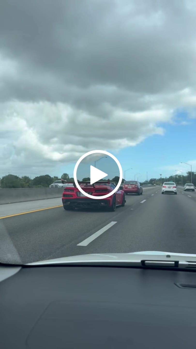 Customer video review of Corvette C8 Z06 License Plate Backing