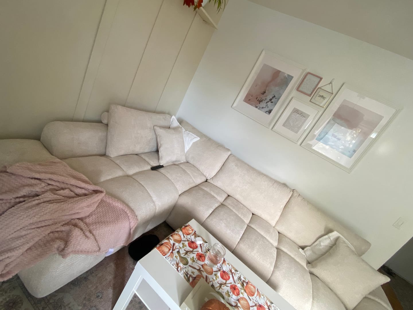 Customer photo review of CIELLO - Sofa sectionnel 120" beige