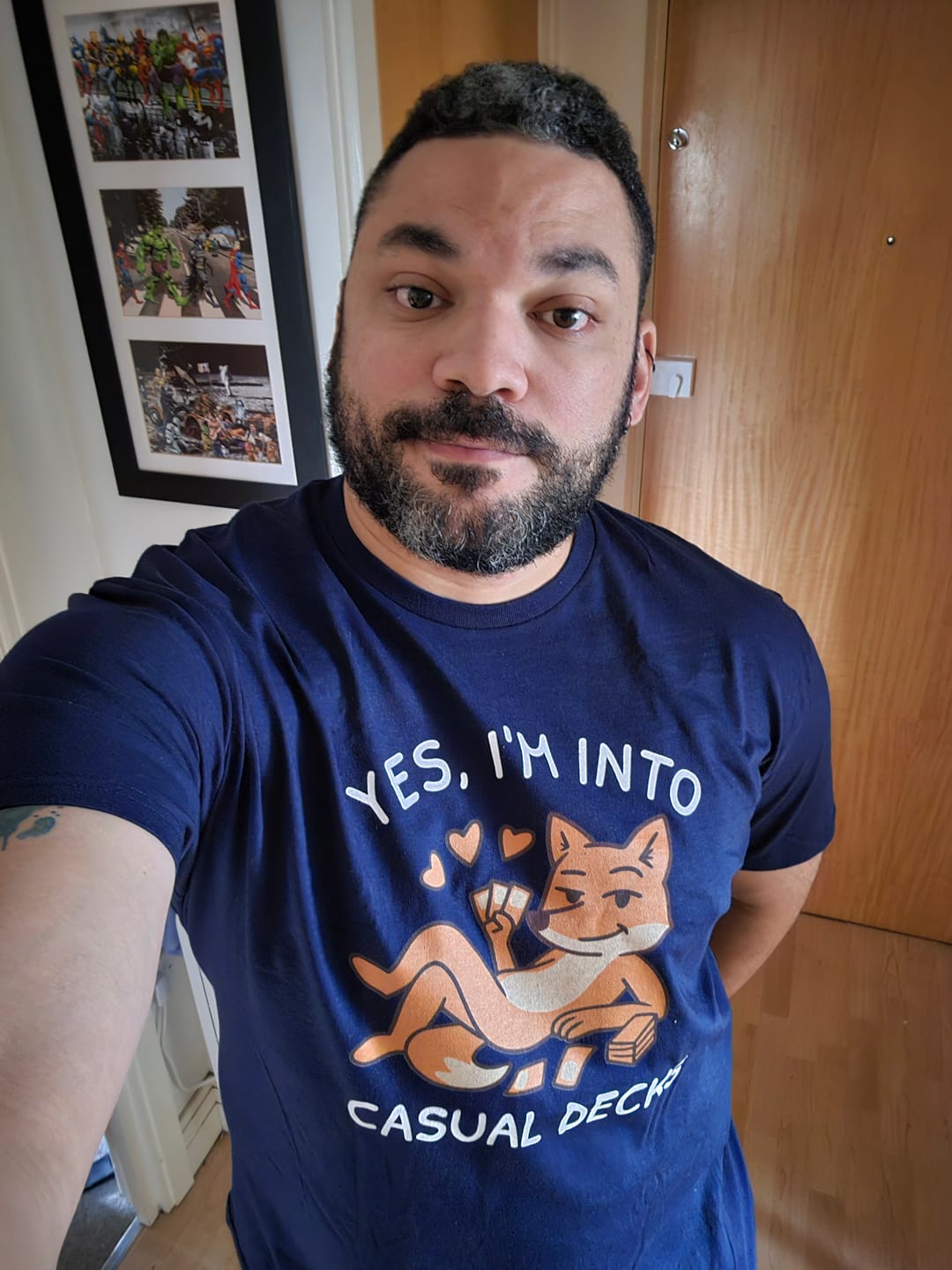 Customer photo review of I'm Into Casual Decks T-Shirt