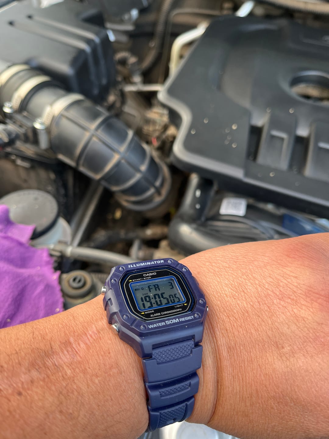 Customer photo review of Reloj Casio Vintage W-218H-2AVDF Azul
