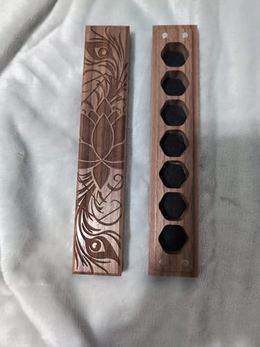 Customer photo review of Indian Wooden Dice Vault - Dice Around the World Collection