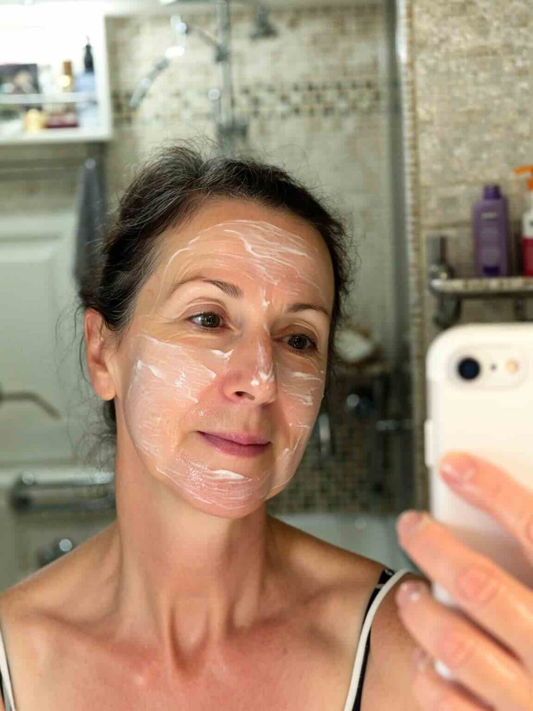 Customer photo review of Collagen Fit™ - Máscara Rejuvenescedora de Colagénio