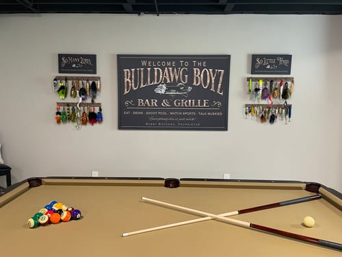 Customer photo review of Basement Bar Crawl Sign