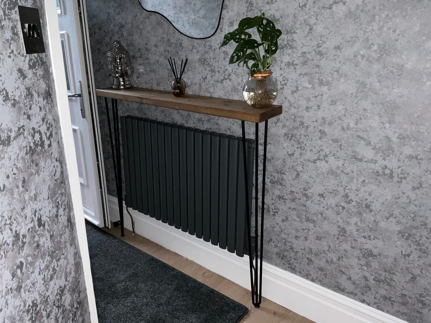 Customer photo review of Console Table 20cm Depth | Hairpin Leg