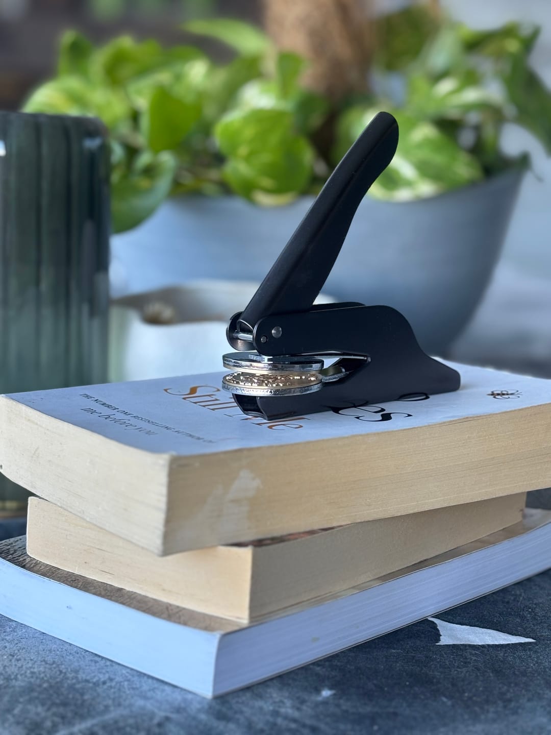 Customer photo review of Custom Book Embosser