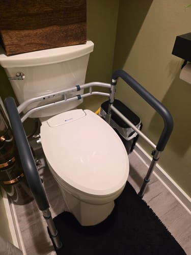 Customer photo review of Toilet Safety Rail (350lb)