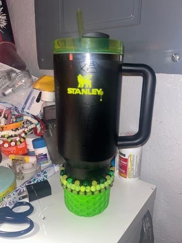 Customer photo review of LIME WAFFLE Tumbler Boot -fits 20-40oz