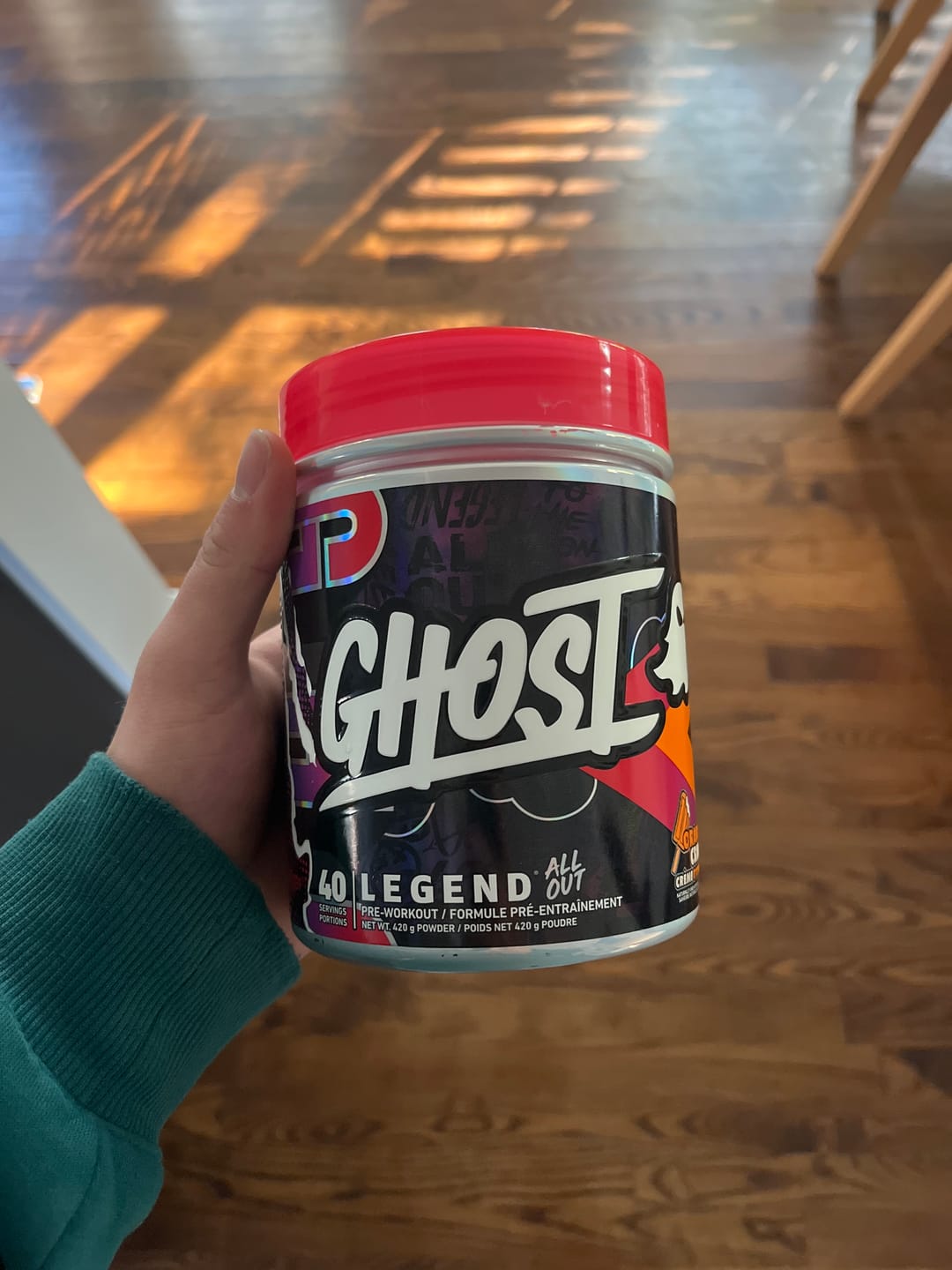 Customer photo review of Ghost - Legend All Out - Pre-Workout - 400g