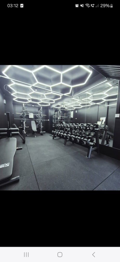 Customer photo review of Hexagon Lights 14 Grid With White Frame