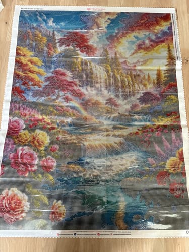 Customer photo review of 5D Diamond Painting – Paradies der fließenden Farben