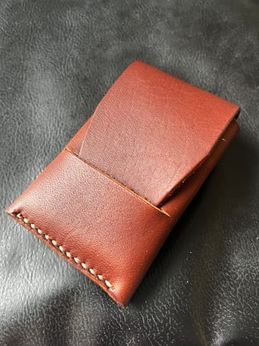 Customer photo review of Slimmad plånbok i äkta läder