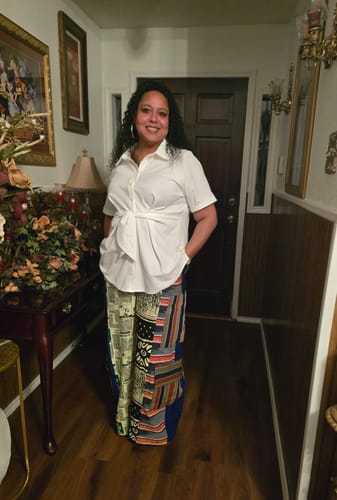 Customer photo review of Kitan Aso-Oke Pants