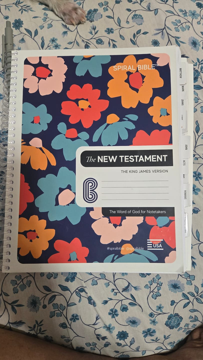 Customer photo review of Spiral Bible™ Transparent Sticky Notes