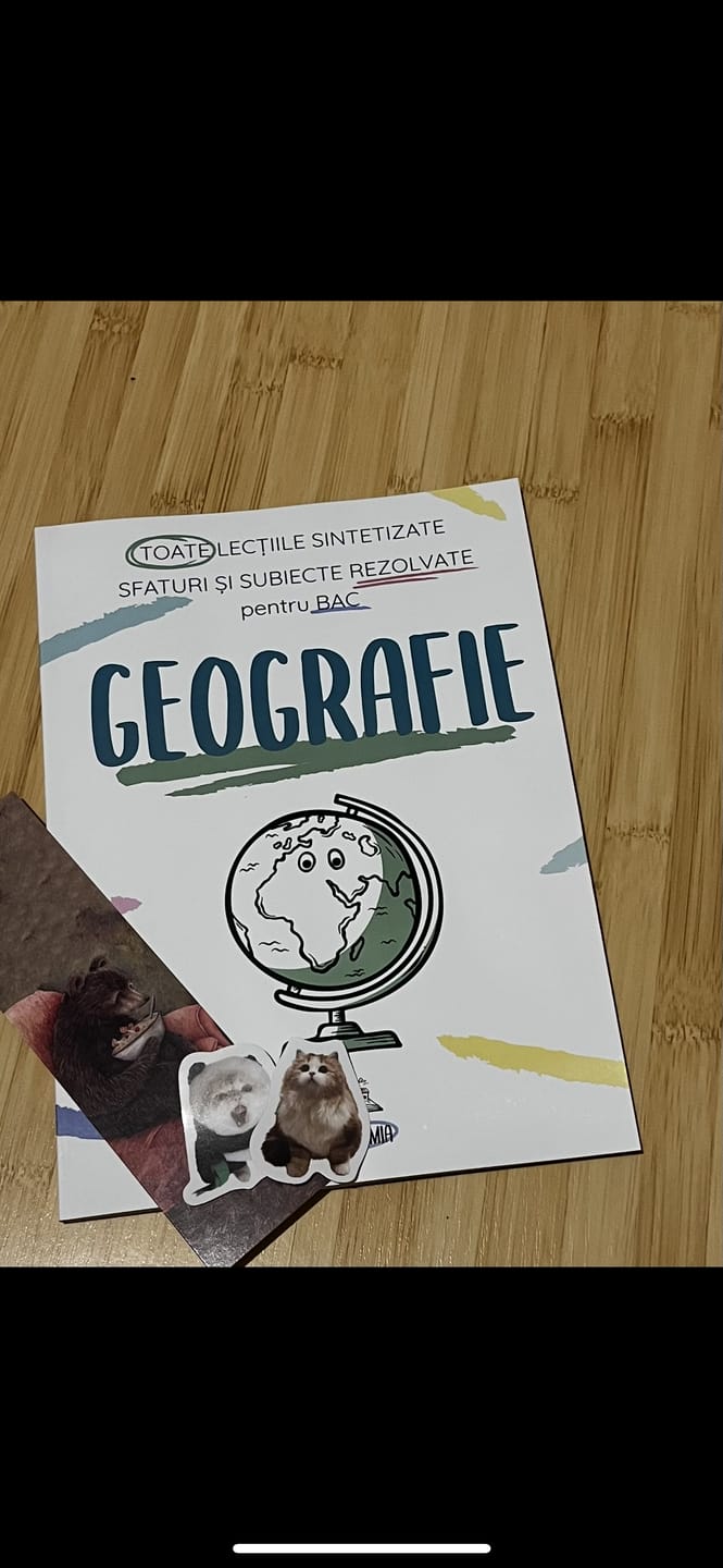 Customer photo review of Carte Geografie Bacalaureat Bacademia