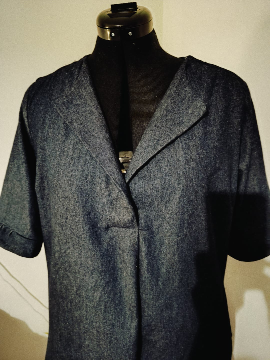 Customer photo review of 8oz Washed Denim Fabric