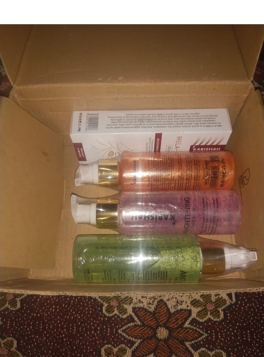 Customer photo review of Vitamin C Brightening Face Wash