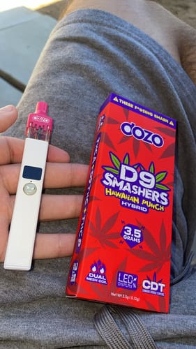 Customer photo review of 3.5g Dozo D9 Smashers THC-A Disposable
