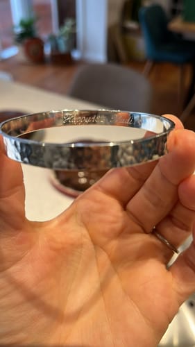 Customer photo review of Sterling Silver Bangle