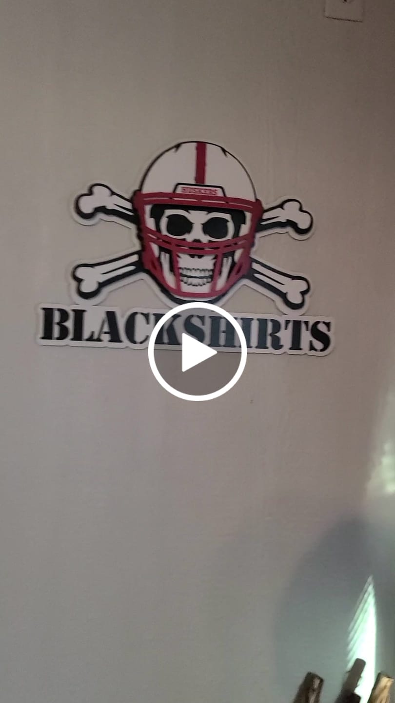 Customer video review of Nebraska Huskers "BLACKSHIRTS" 3D Vintage Metal Wall Art