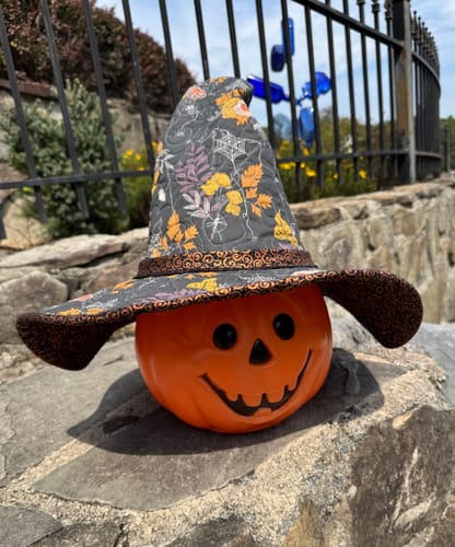 Customer photo review of Spellbound Quilted Witch Hat Sewing Pattern | Digital PDF Pattern